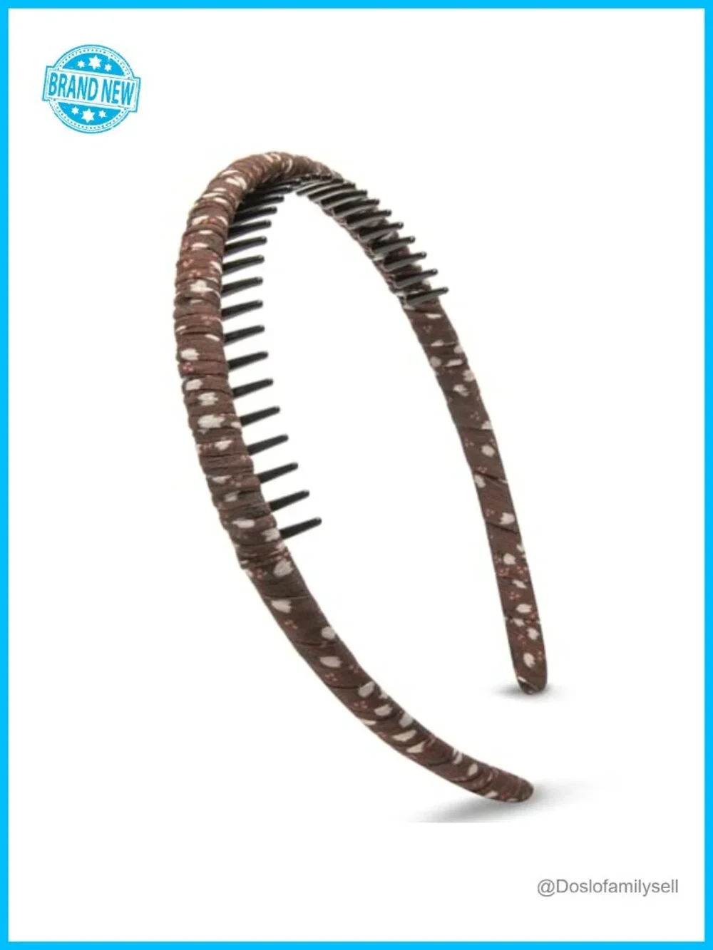 Resin & Cotton Blend Protection Teeth Hair Hoop Headband Set of 4